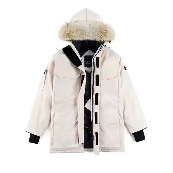 men's designer down jacket winter down jacket large fur hoodie clothing fashion classic coat women's coat, Black
men's designer down jacket winter down jacket large fur hoodie clothing fashion classic coat women's coat, Black