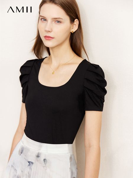 women's t-shirt amii minimalism summer t-shirt for women princess sleeve u-neck office fashion t-shirts soft tees female slim 12230278, White
women's t-shirt amii minimalism summer t-shirt for women princess sleeve u-neck office fashion t-shirts soft tees female slim 12230278, White