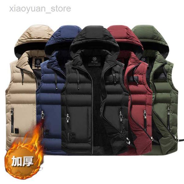 jackets mens outdoors 2023 cotton-padded men's winter vest warm hooded waistcoat casual male coats vests, Black;brown
jackets mens outdoors 2023 cotton-padded men's winter vest warm hooded waistcoat casual male coats vests, Black;brown