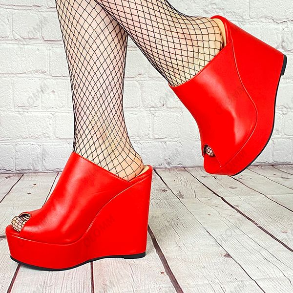 olomm handmade women mules sandals matt pu wedges high heels open toe beautiful red pink white shoes ladies us plus size 5-20, Black
olomm handmade women mules sandals matt pu wedges high heels open toe beautiful red pink white shoes ladies us plus size 5-20, Black