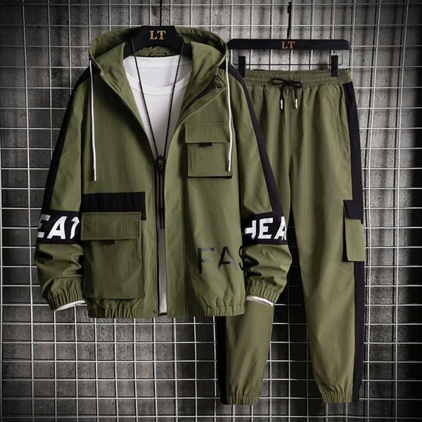 men's tracksuits harajuku style piece set long sleeve hoodie jacket sweatpants jogging suit lightweight clothes autumn, Gray
men's tracksuits harajuku style piece set long sleeve hoodie jacket sweatpants jogging suit lightweight clothes autumn, Gray