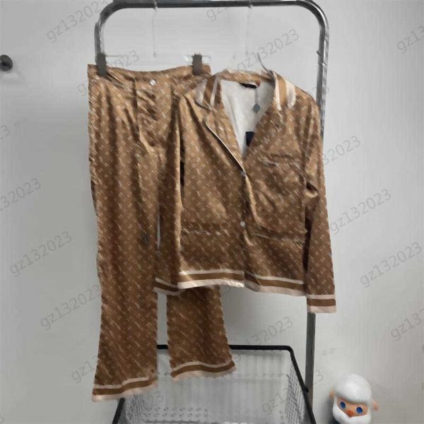 luxury two piece pants brand classic jacquard button open lapel long sleeves shirt loose version high waist straight pants home wear two-pie, White
luxury two piece pants brand classic jacquard button open lapel long sleeves shirt loose version high waist straight pants home wear two-pie, White