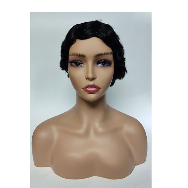 short wigs human hair wigs for women pixie cut human hair finger wave wig natural color glueless 13x1 side part lace frontal wig, Black;brown
short wigs human hair wigs for women pixie cut human hair finger wave wig natural color glueless 13x1 side part lace frontal wig, Black;brown
