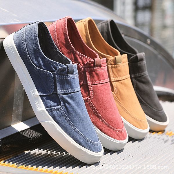 dress shoes canvas breathable men's slipon loafers sneakers casual comfortable male footwear designer zapatos de hombre dfwe 230414, Black
dress shoes canvas breathable men's slipon loafers sneakers casual comfortable male footwear designer zapatos de hombre dfwe 230414, Black