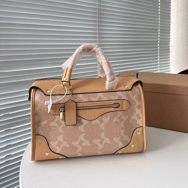 7A Top Handle Boston Ladies Handbag Designer Handbags C-Print Shoulder Bags Totes Leather Purses Capacity, Coffee
7A Top Handle Boston Ladies Handbag Designer Handbags C-Print Shoulder Bags Totes Leather Purses Capacity, Coffee