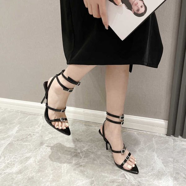 new sandals runway style fashion leather strap buckle women stilettoe high heels gladiator summer party prom shoes 230406, Black
new sandals runway style fashion leather strap buckle women stilettoe high heels gladiator summer party prom shoes 230406, Black