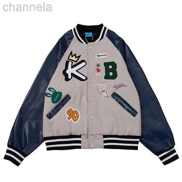 men's jackets hip hop baseball jacket japanese harajuku rock retro style of locomotives coat letter embroidery patchwork oversized coat, Black;brown
men's jackets hip hop baseball jacket japanese harajuku rock retro style of locomotives coat letter embroidery patchwork oversized coat, Black;brown