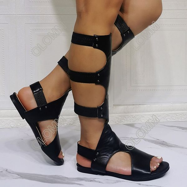 olomm handmade women bohemia summer sandals flat with heel open toe elegant black casual shoes us size 5-15
olomm handmade women bohemia summer sandals flat with heel open toe elegant black casual shoes us size 5-15