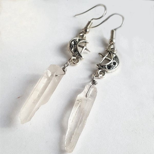 stud clear quartz moon earrings boho witchy natural stones esoteric alternative nugoth gothic romantic star gift 230414, Golden;silver
stud clear quartz moon earrings boho witchy natural stones esoteric alternative nugoth gothic romantic star gift 230414, Golden;silver