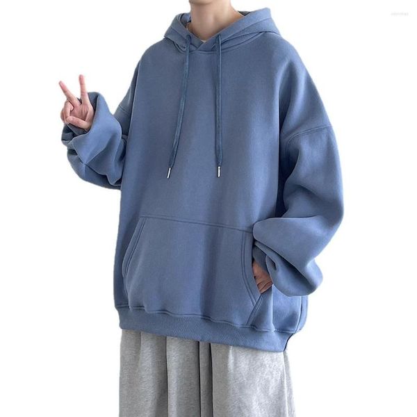 men's hoodies autumn korean version of the solid color sweater trend wild hooded thick coat loose long-sleeved xavm, Black
men's hoodies autumn korean version of the solid color sweater trend wild hooded thick coat loose long-sleeved xavm, Black