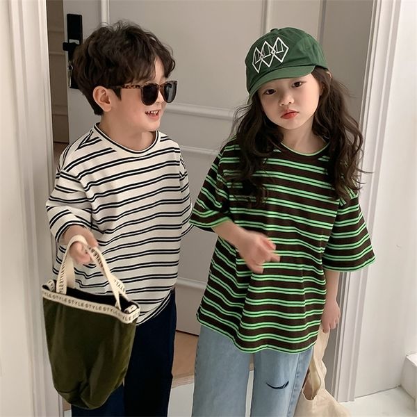 t-shirts summer children striped short sleeve t shirts boys fashion loose tees girls soft cotton 230414, Blue
t-shirts summer children striped short sleeve t shirts boys fashion loose tees girls soft cotton 230414, Blue