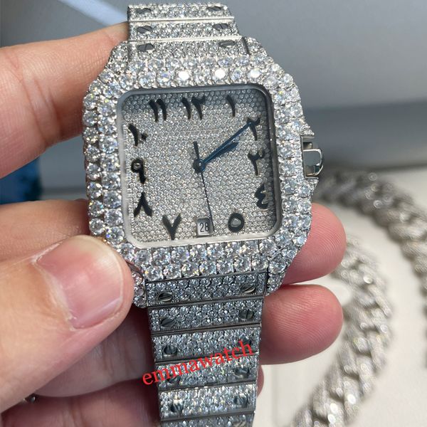 2023 moissanite diamonds square watch silver arabic numerals luxury missfox square mens eta watch mechanical men full iced out watches with, Slivery;brown
2023 moissanite diamonds square watch silver arabic numerals luxury missfox square mens eta watch mechanical men full iced out watches with, Slivery;brown