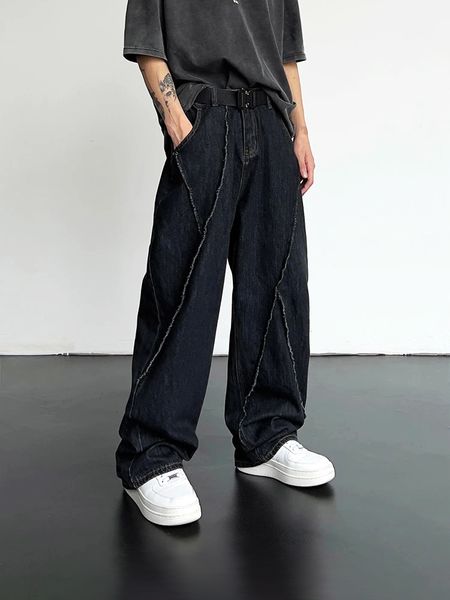 men's jeans houzhou hip hop distressed jeans pants men ripped patchwork denim trousers male oversize loose casual japanese streetwear 5, Blue
men's jeans houzhou hip hop distressed jeans pants men ripped patchwork denim trousers male oversize loose casual japanese streetwear 5, Blue
