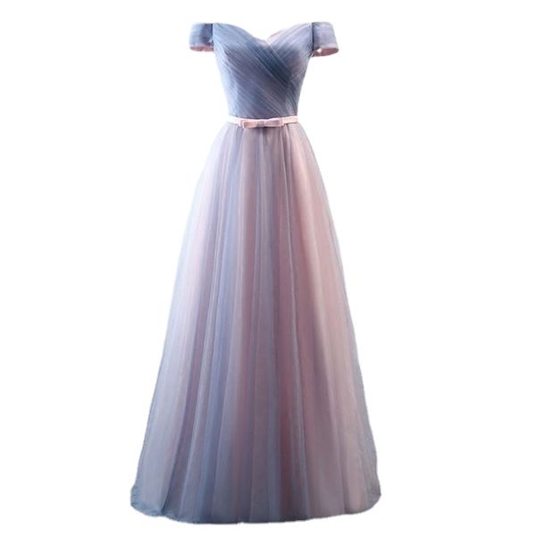 floor length tulle long bridesmaid dresses for graduation robe wedding guest party dress women vestidos de festa longo, White;pink
floor length tulle long bridesmaid dresses for graduation robe wedding guest party dress women vestidos de festa longo, White;pink