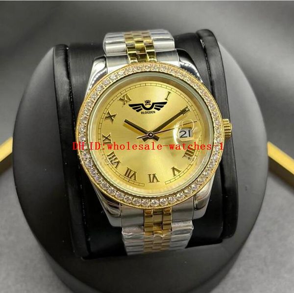 16 style mens watches 41mm 36mm 278238 gold roman dial watch automatic mechanical movement mens diamond bezel stainless steel wrist designer, Slivery;brown
16 style mens watches 41mm 36mm 278238 gold roman dial watch automatic mechanical movement mens diamond bezel stainless steel wrist designer, Slivery;brown