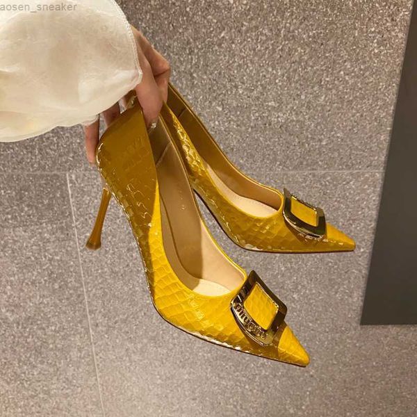 pumps women shoes patent leather high heels women 2023 new stone pattern shallow mouth metal buckle stiletto party shoes 0414, Black
pumps women shoes patent leather high heels women 2023 new stone pattern shallow mouth metal buckle stiletto party shoes 0414, Black