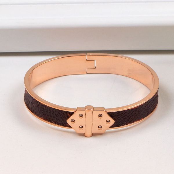 flower designer bracelet for men opening women bangles elegant fashion brand brown leather bracelets with letters jewelry, Black
flower designer bracelet for men opening women bangles elegant fashion brand brown leather bracelets with letters jewelry, Black