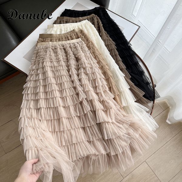 skirts multilayer tutu tulle long skirt women spring korean style vintage ruffled high waist a-line pleated maxi skirt faldas aesthetic 2304, Black
skirts multilayer tutu tulle long skirt women spring korean style vintage ruffled high waist a-line pleated maxi skirt faldas aesthetic 2304, Black