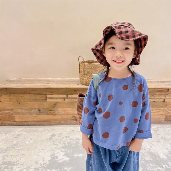 t-shirts spring kids clothes baby boys and girls polka dot long sleeve base t shirts 230414, Blue
t-shirts spring kids clothes baby boys and girls polka dot long sleeve base t shirts 230414, Blue