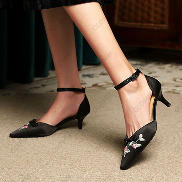 olomm new fashion women spring sandals kitten heels pointed toe nice black party shoes ladies us plus size 4-9.5
olomm new fashion women spring sandals kitten heels pointed toe nice black party shoes ladies us plus size 4-9.5