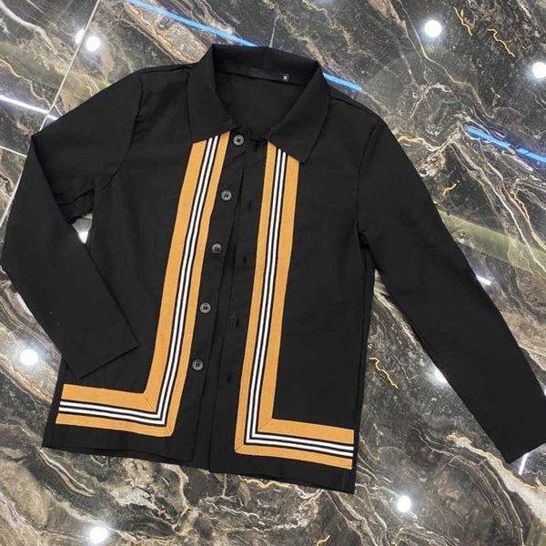 bby men casual shirt burb designer shirt tb striped long sleeve shirts fashion loose thin jacket 4xl 5xl, White;black
bby men casual shirt burb designer shirt tb striped long sleeve shirts fashion loose thin jacket 4xl 5xl, White;black