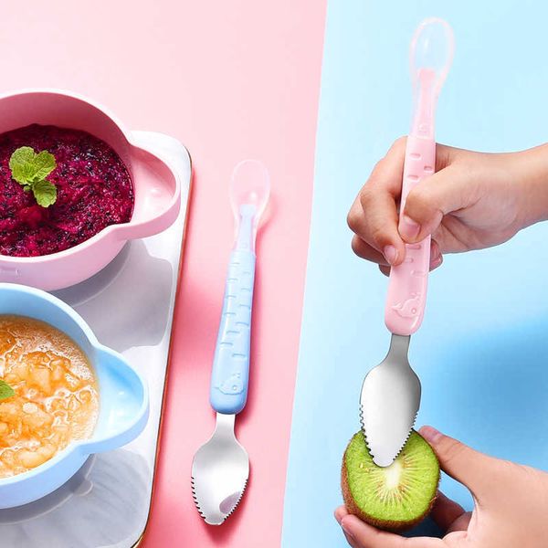 cups dishes utensils baby food feeding spoon stainless steel scraping silicone soft spoon infant tableware utensil with box children toddler
cups dishes utensils baby food feeding spoon stainless steel scraping silicone soft spoon infant tableware utensil with box children toddler