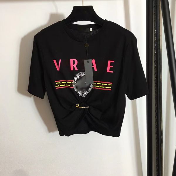 women's plus size t-shirt men's t-shirts chao brand v letter direct spray printing short sleeve t-shirt tree net red youth spring, Black
women's plus size t-shirt men's t-shirts chao brand v letter direct spray printing short sleeve t-shirt tree net red youth spring, Black
