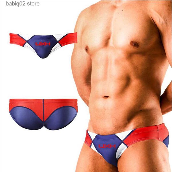 men's swimwear uxh briefs low waist bathing suit men swimwear pad push-up surfing solid soft g string swimsuits mens bikini summer t230
men's swimwear uxh briefs low waist bathing suit men swimwear pad push-up surfing solid soft g string swimsuits mens bikini summer t230