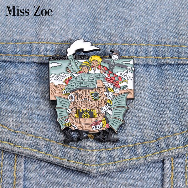 howl sophie enamel pins custom castle brooches lapel badges cartoon calcifer movie jewelry gift for kids friends, Gray
howl sophie enamel pins custom castle brooches lapel badges cartoon calcifer movie jewelry gift for kids friends, Gray