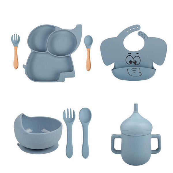 cups dishes utensils 3/7/8pcs baby soft silicone sucker bowl plate cup bib spoon fork set non-slip cartoon elephant children's feeding
cups dishes utensils 3/7/8pcs baby soft silicone sucker bowl plate cup bib spoon fork set non-slip cartoon elephant children's feeding
