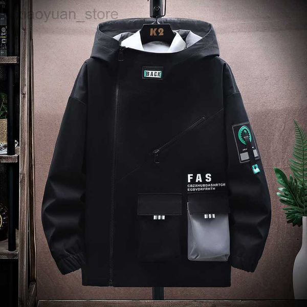 new 2023 men's streetwear hooded jackets and coats spring autumn hip hop harajuku youth windbreaker overcoat loose clothing, Black;brown
new 2023 men's streetwear hooded jackets and coats spring autumn hip hop harajuku youth windbreaker overcoat loose clothing, Black;brown