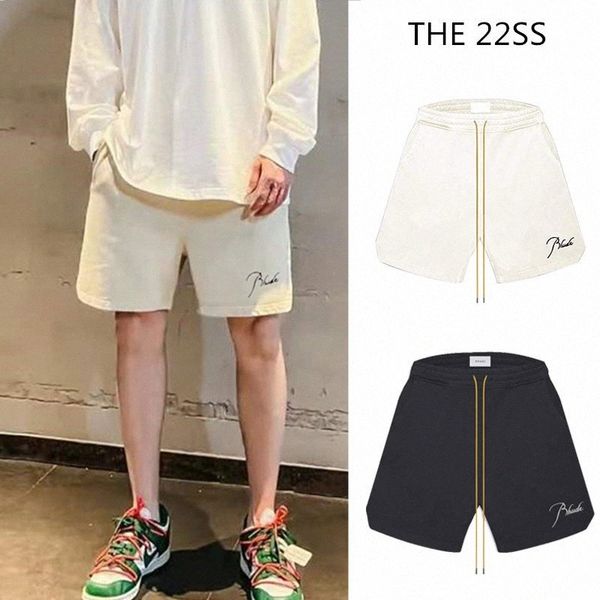 summer new sports casual american shorts men's rhude terry quarter pants webbing drawstring joker pants ins tide 98ws#, White;black
summer new sports casual american shorts men's rhude terry quarter pants webbing drawstring joker pants ins tide 98ws#, White;black