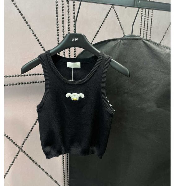 23ss halter vest womens designer clothing tank sling round neck embroidered logo camisole knitted vest slim vest women clothing a1, Black;white
23ss halter vest womens designer clothing tank sling round neck embroidered logo camisole knitted vest slim vest women clothing a1, Black;white