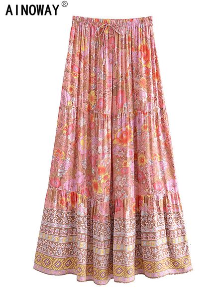 skirts vintage chic women hippie floral print beach bohemian skirt high waist rayon cotton maxi a-line boho skirts femme 230414, Black
skirts vintage chic women hippie floral print beach bohemian skirt high waist rayon cotton maxi a-line boho skirts femme 230414, Black