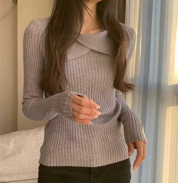 design sense sneaky knitted bottoming sweaters shirt female autumn elastic slim, White;black
design sense sneaky knitted bottoming sweaters shirt female autumn elastic slim, White;black