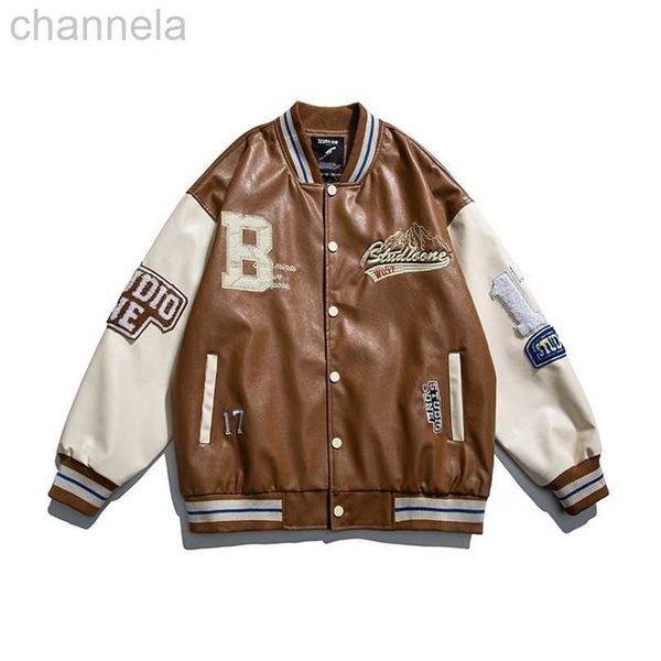 men's jackets designer jacket brand american style pu leather baseball jacket embroidery letter retro college style oversize couple coa, Black;brown
men's jackets designer jacket brand american style pu leather baseball jacket embroidery letter retro college style oversize couple coa, Black;brown