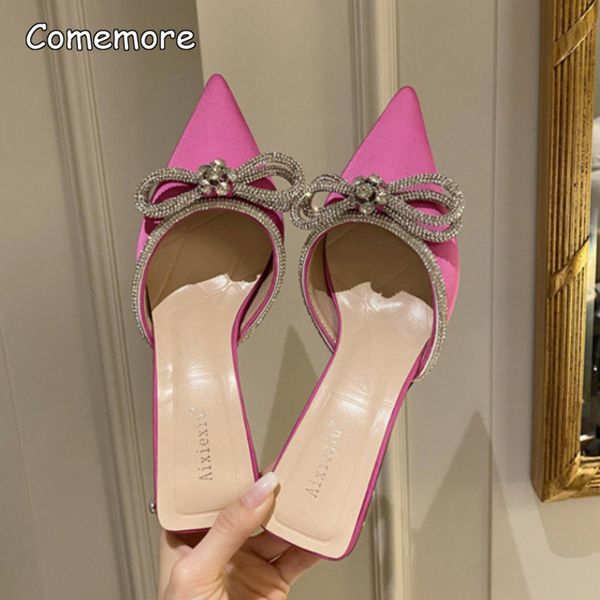 slippers comemore fashion butterfly knot women thin low heels pointed toe slip on summer mules slides elegant woman heeled shoes 230414, Black
slippers comemore fashion butterfly knot women thin low heels pointed toe slip on summer mules slides elegant woman heeled shoes 230414, Black