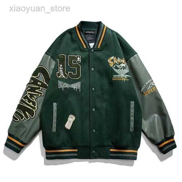 faux leather 2022 new american letter flocking embroidered coats men's y2k street hip hop wild baseball uniform couple casual jackets, Black
faux leather 2022 new american letter flocking embroidered coats men's y2k street hip hop wild baseball uniform couple casual jackets, Black