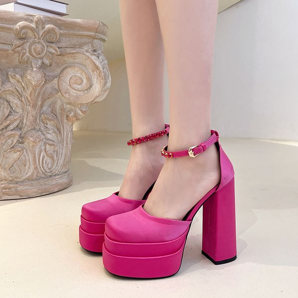 dress shoes women platform pumps satin sandals brandy silk high wedding brides heels 230413, Black
dress shoes women platform pumps satin sandals brandy silk high wedding brides heels 230413, Black