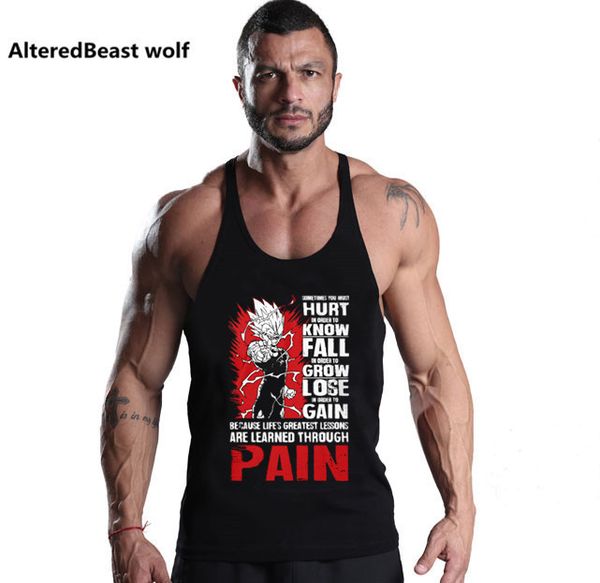men' tank vegeta print fitness sleeveless shirt bodybuilding workout vest 230414, White;black
men' tank vegeta print fitness sleeveless shirt bodybuilding workout vest 230414, White;black