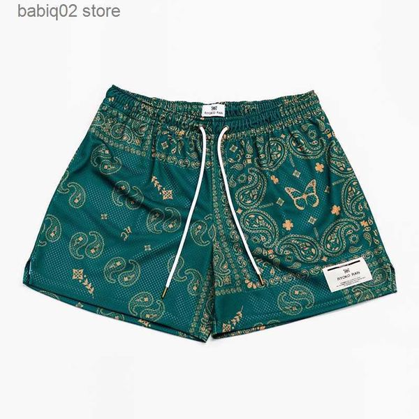 men's shorts 2023 new ryoko rain mesh shorts mens trend paisley print shorts gym basketball shorts men workout running short pants men, White;black
men's shorts 2023 new ryoko rain mesh shorts mens trend paisley print shorts gym basketball shorts men workout running short pants men, White;black