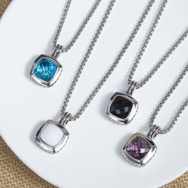 women necklace 14mm cubic zirconia pendant necklace jewelry set, Silver