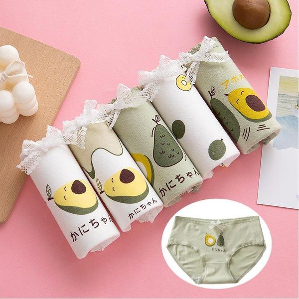 women's panties 5 pcs/lot underwear plus size cute avocado cotton panties women lingerie female japanese simple cartoon bag hip girl br, Black;pink
women's panties 5 pcs/lot underwear plus size cute avocado cotton panties women lingerie female japanese simple cartoon bag hip girl br, Black;pink