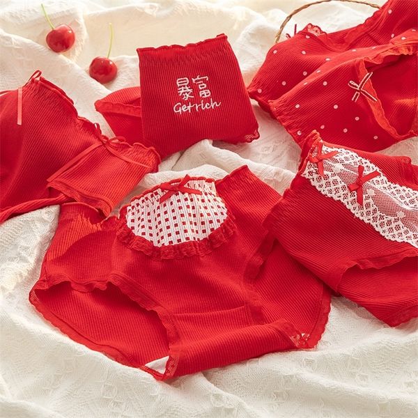 women's panties winter 5pcs/lot panties women mid waist cute cotton underwear female's year red panty lingeries girls cartoon stud, Black;pink
women's panties winter 5pcs/lot panties women mid waist cute cotton underwear female's year red panty lingeries girls cartoon stud, Black;pink
