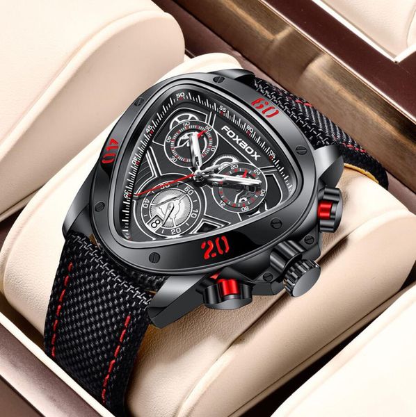 fashion triangular snake head watch men foxbox brand luxury mens watches casual business waterproof quartz chronograph montre, Slivery;brown
fashion triangular snake head watch men foxbox brand luxury mens watches casual business waterproof quartz chronograph montre, Slivery;brown