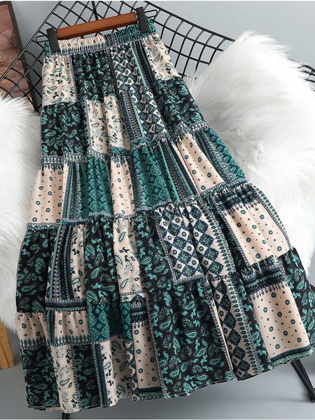 skirts surmiitro midi long pleated skirt women spring summer green khaki bohemian print elegant a line high waist skirt female 230414, Black
skirts surmiitro midi long pleated skirt women spring summer green khaki bohemian print elegant a line high waist skirt female 230414, Black