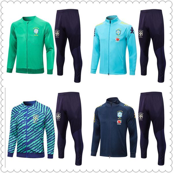 22 23 new national soccer wear tracksuits men and kids jacket 22/23 white full zip jacket set brazils long sleeved jacket jogging sportswear, Black
22 23 new national soccer wear tracksuits men and kids jacket 22/23 white full zip jacket set brazils long sleeved jacket jogging sportswear, Black