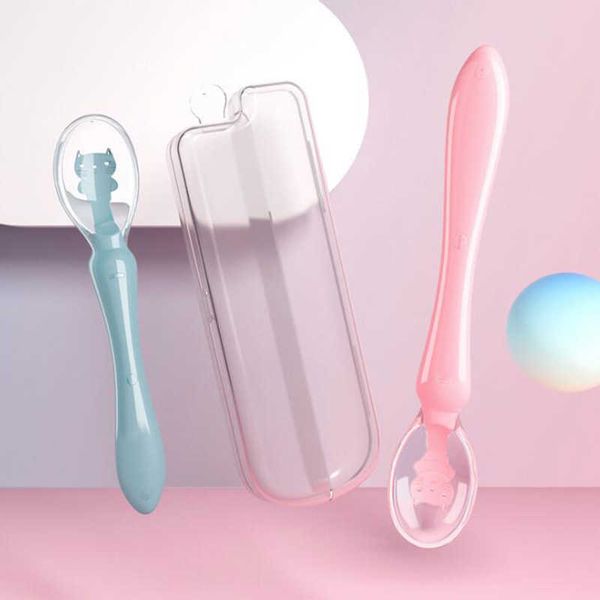 cups dishes utensils newborn baby spoon silicone soft temperature sensing spoon children tableware training spoon infant feeding tools aa230
cups dishes utensils newborn baby spoon silicone soft temperature sensing spoon children tableware training spoon infant feeding tools aa230