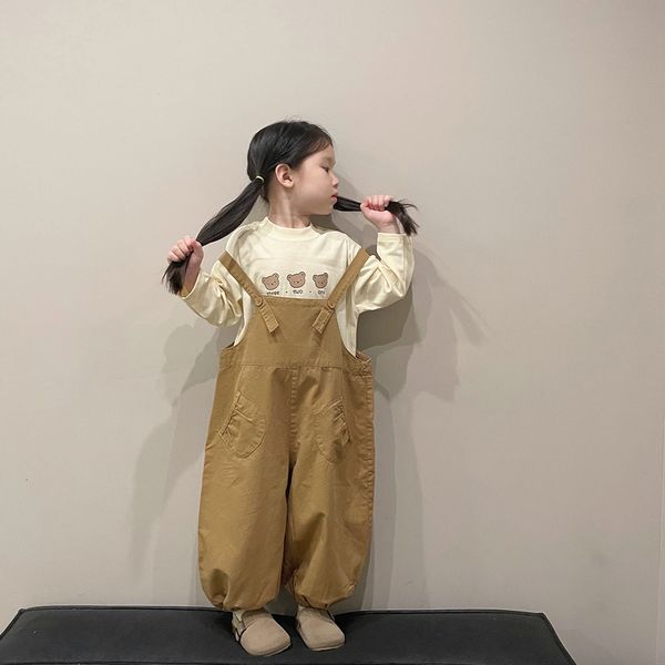 overalls spring autumn baby girls cotton solid color overalls kids loose casual suspender trousers 230414, Blue
overalls spring autumn baby girls cotton solid color overalls kids loose casual suspender trousers 230414, Blue