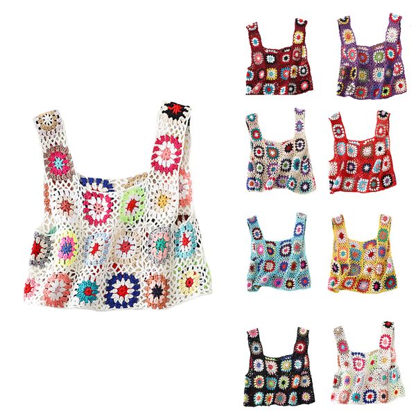 camisoles tank summer sleeveless colorful hand crochet embroidery openwork knit tank 230413, Black;white
camisoles tank summer sleeveless colorful hand crochet embroidery openwork knit tank 230413, Black;white